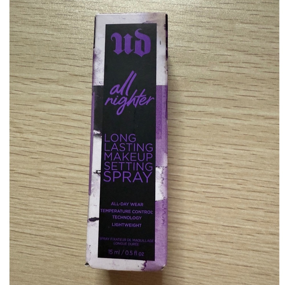 Urban Decay Setting Spray 0.5oz Purple New All Nighter Long Lasting